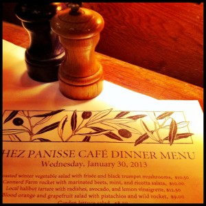 Menu Chez Panisse - Hotel California Blog