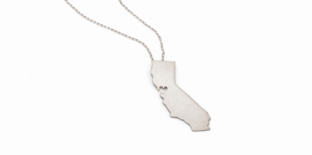 Pingente com mapa da California, super original - Emily Johnson
