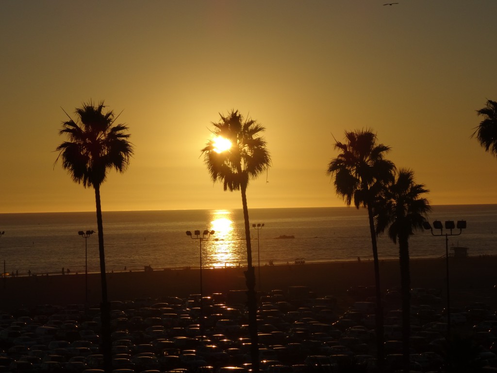 Por do sol em Santa Monica